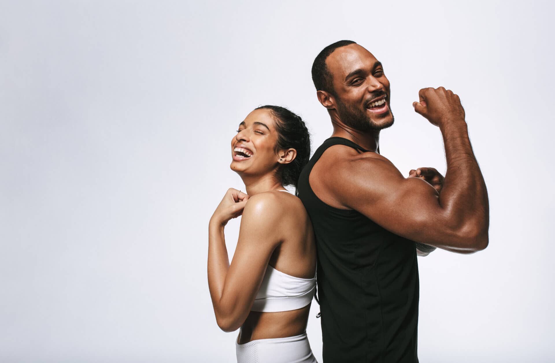 Due persone in una palestra